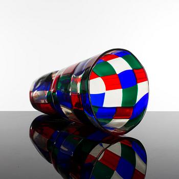 A "Pezzato" vase by Fulvio Bianconi for Venini, Murano 1992.