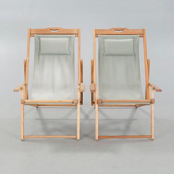 A pair of deck chairs, around the year 2000.