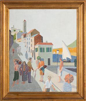 Helge Linden, oil on canvas laid on panel, executed 1927, unsigned.