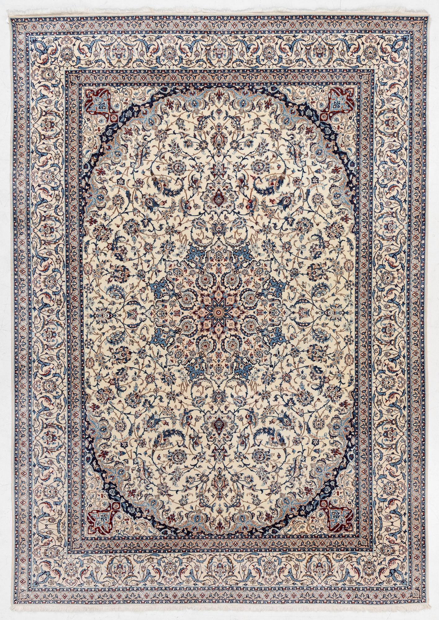 Carpet, Nain, 263 x 370 cm.