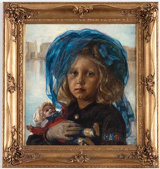 Berta Dorph, Girl with a doll.