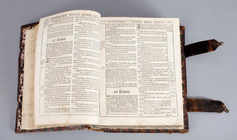 BIBEL, thet är, all then Helga Skrifft, på swensko efter konung Friederich then förstas befalning, Norköping 1728.
