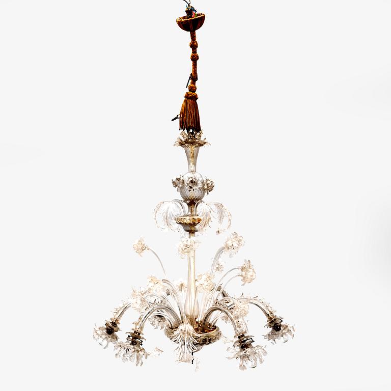 An Italian glass ceiling pendant early 1900s.