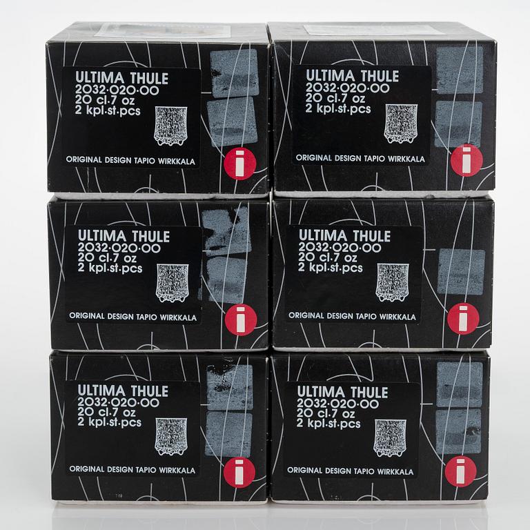 Tapio Wirkkala, an 'Ultima Thule' 14-piece glassware set for Iittala. Designed in 1968.