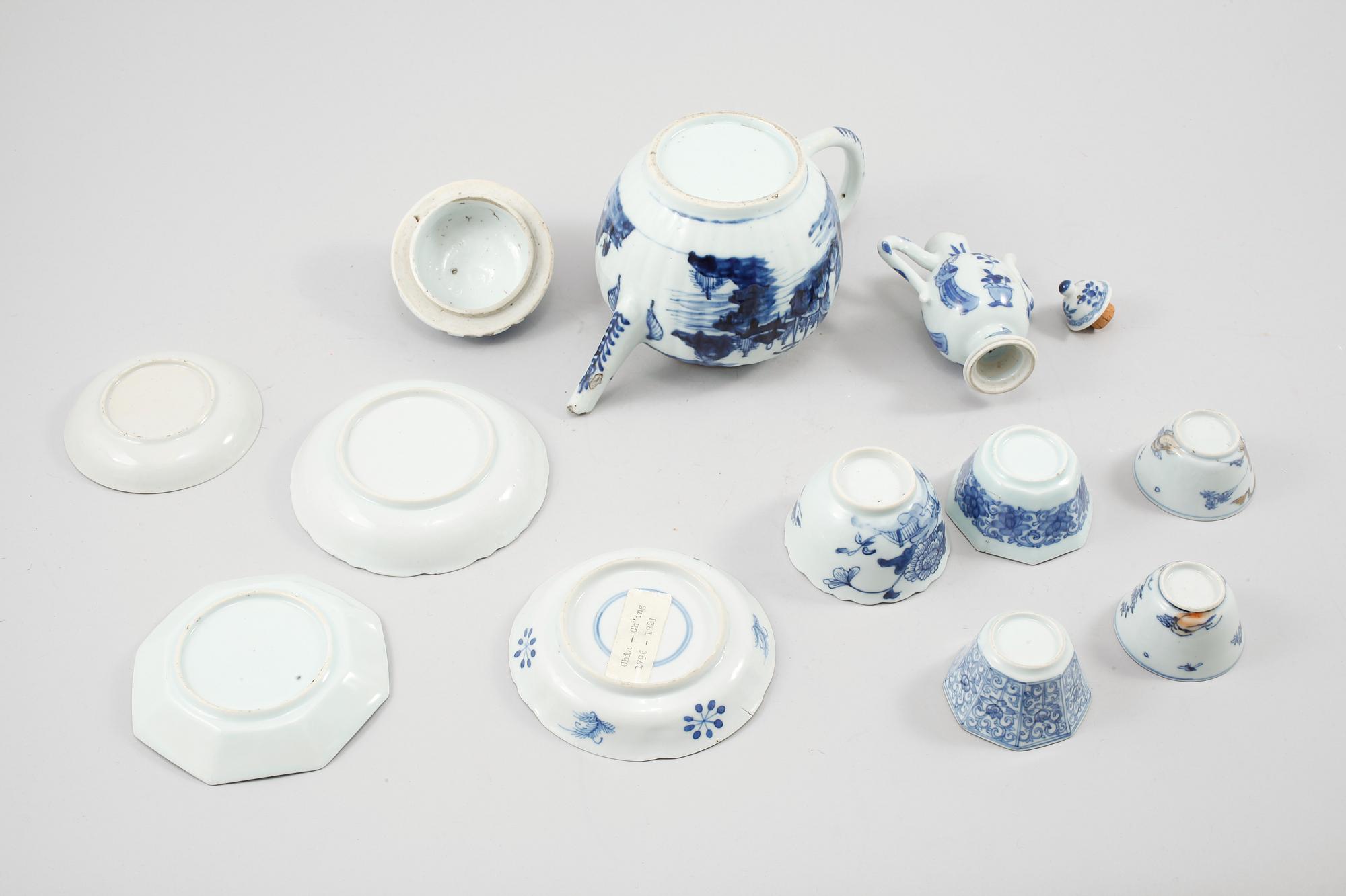 PARTI PORSLIN, Kina, 1700, 1800 och 1900-tal.