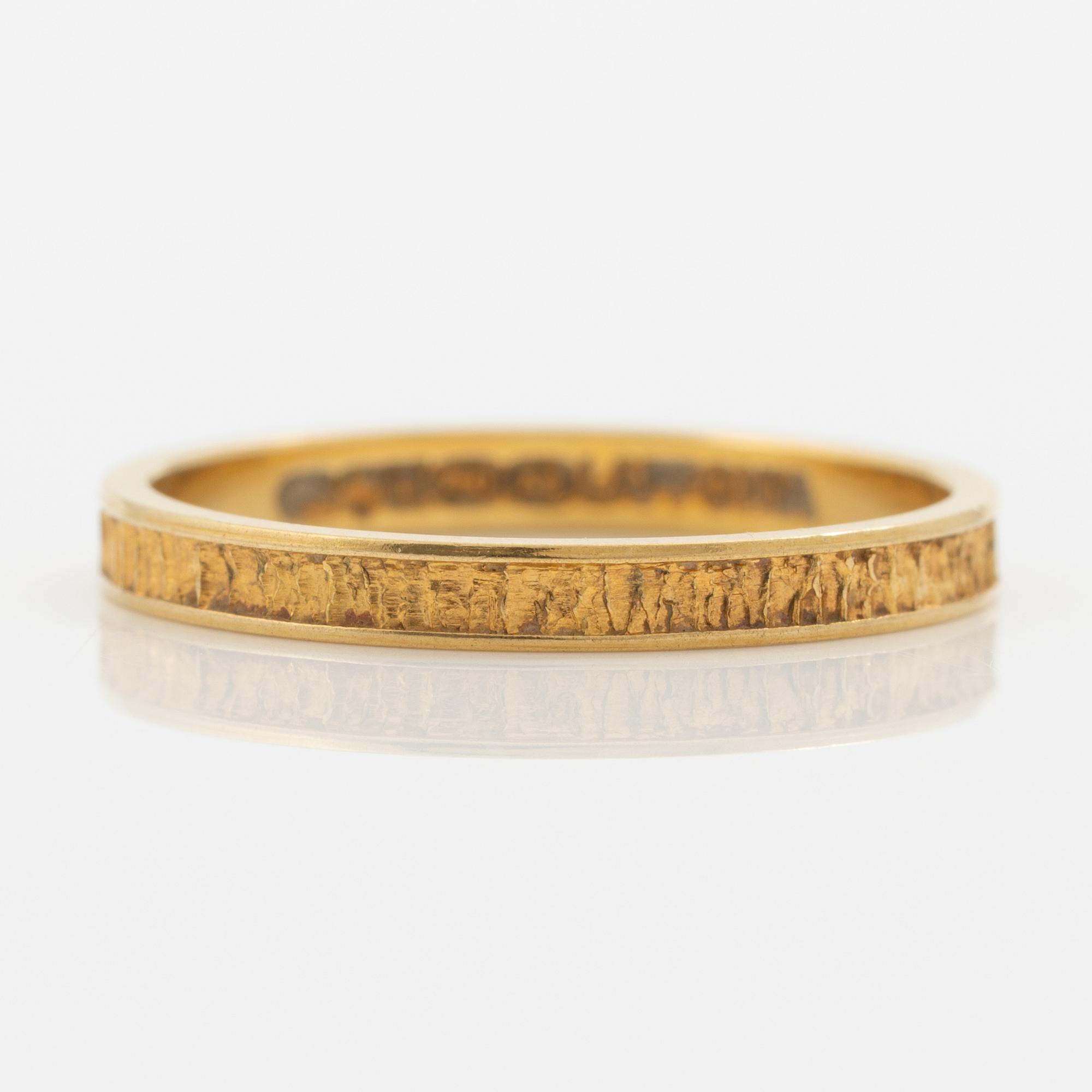 Lapponia, ring 18K guld, Finland 1978.