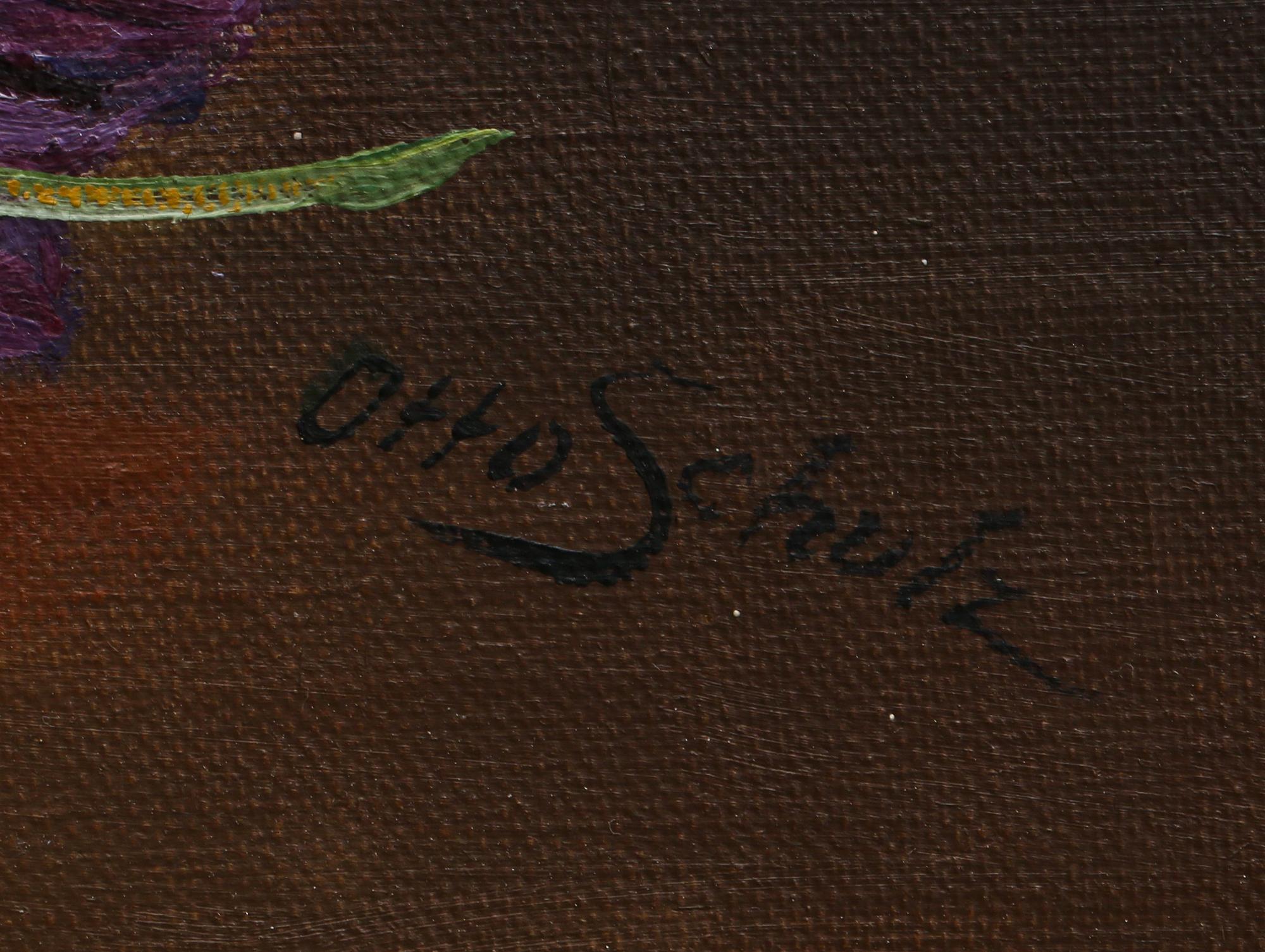 OKÄND KONSTNÄR, olja på duk, signerad Otto Schulz, 1900-tal. .
