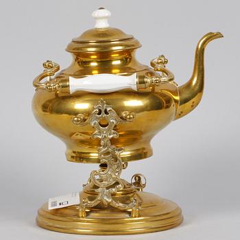 SAMOVAR, mässing. Sekelskiftet 1800/1900-tal.