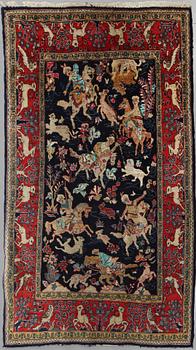 MATTA, old/semiantik, Ghom figural, 184x101 cm.