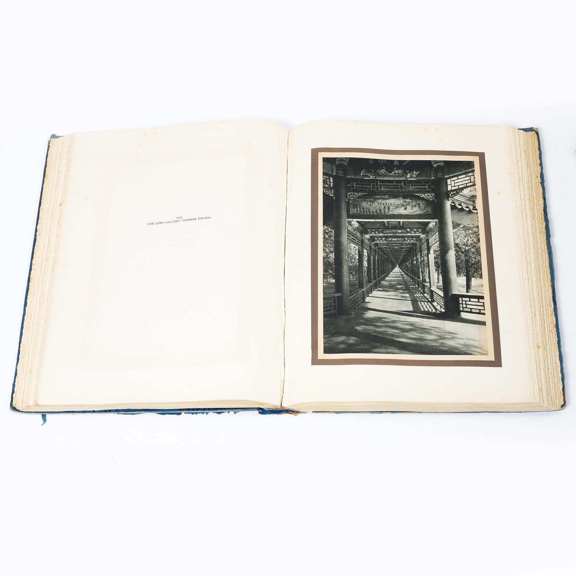 Two books, Gardens of China, by Osvald Siren and The Pageant of Peking, by Donnald Mennie and Putnam Weale.