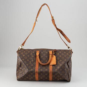 Louis Vuitton, weekendbag, "Monogram Keepall Bandouliere 50".