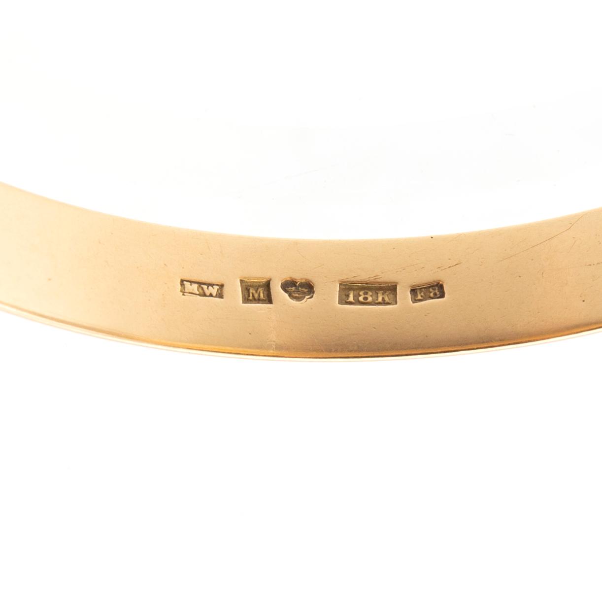 Stelt armband 18K guld troligen Malte W Triangelns Guldsmedsaffär Malmö 1932.