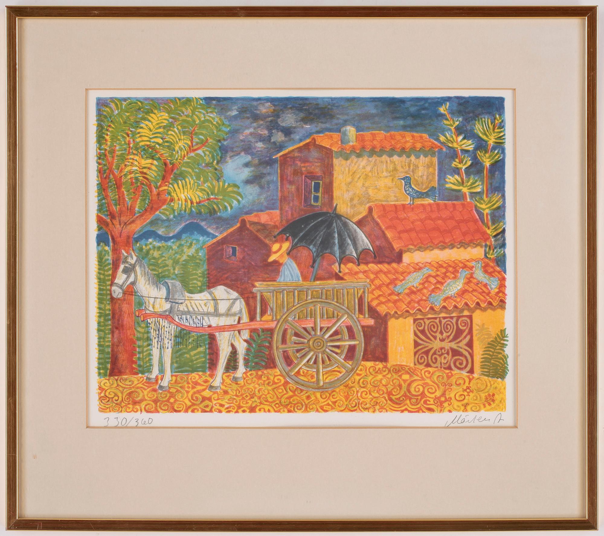 MÅRTEN ANDERSSON, färglitografi, signerad och numrerad 330/360.