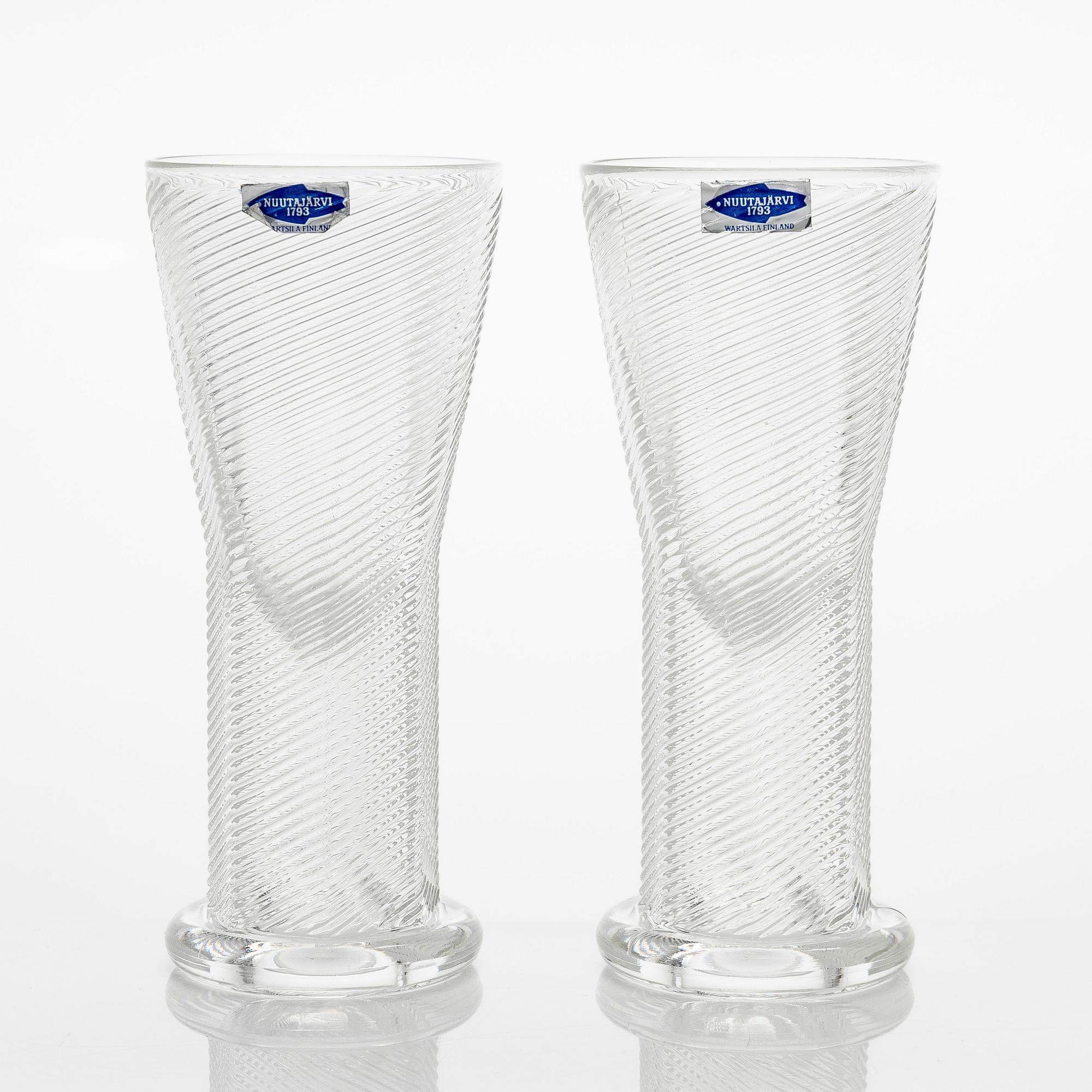 Kaj Franck, a set of six 'Delfoi' goblets, Nuutajärvi. Designed 1976, in production 1980-1981.