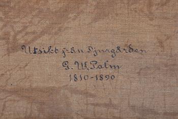GUSTAV WILHELM PALM, olja på duk. Sign.