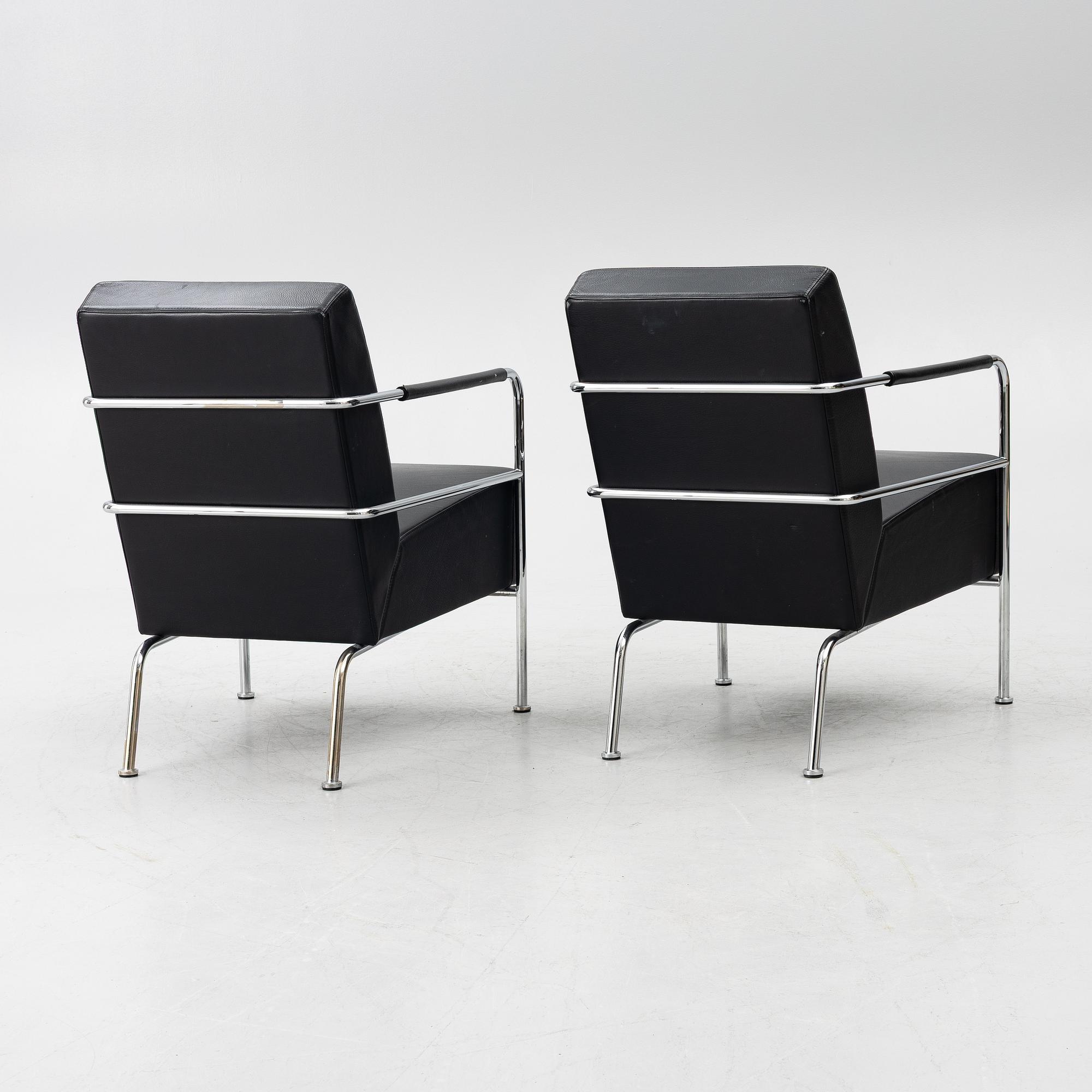 Gunilla Allard, a pair of 'Cinema' armchairs, Lammhults, Sweden.