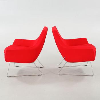 A pair armchairs named "Happy", designed by Roger Persson for Swedese, 21th century.