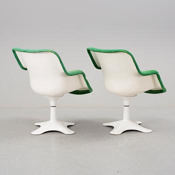 YRJÖ KUKKAPURO, a pair of  "Haimi 416"armchairs.