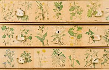 A Josef Frank "Flora" chest of drawers, Firma Svenskt Tenn.