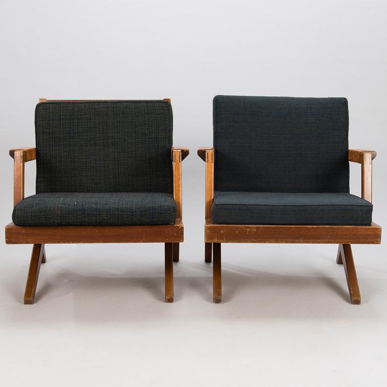 OLAVI HÄNNINEN, A 3-piece 1960s 'Bumerang' sofa suite for HMN Huonekalu Mikko Nupponen, Lahti, Finland.