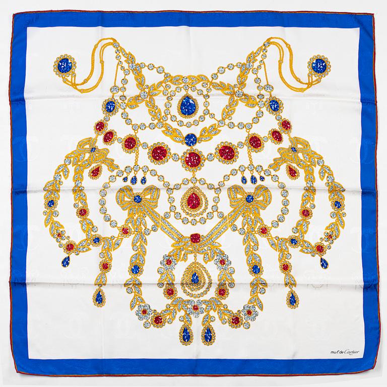 Cartier, scarf.