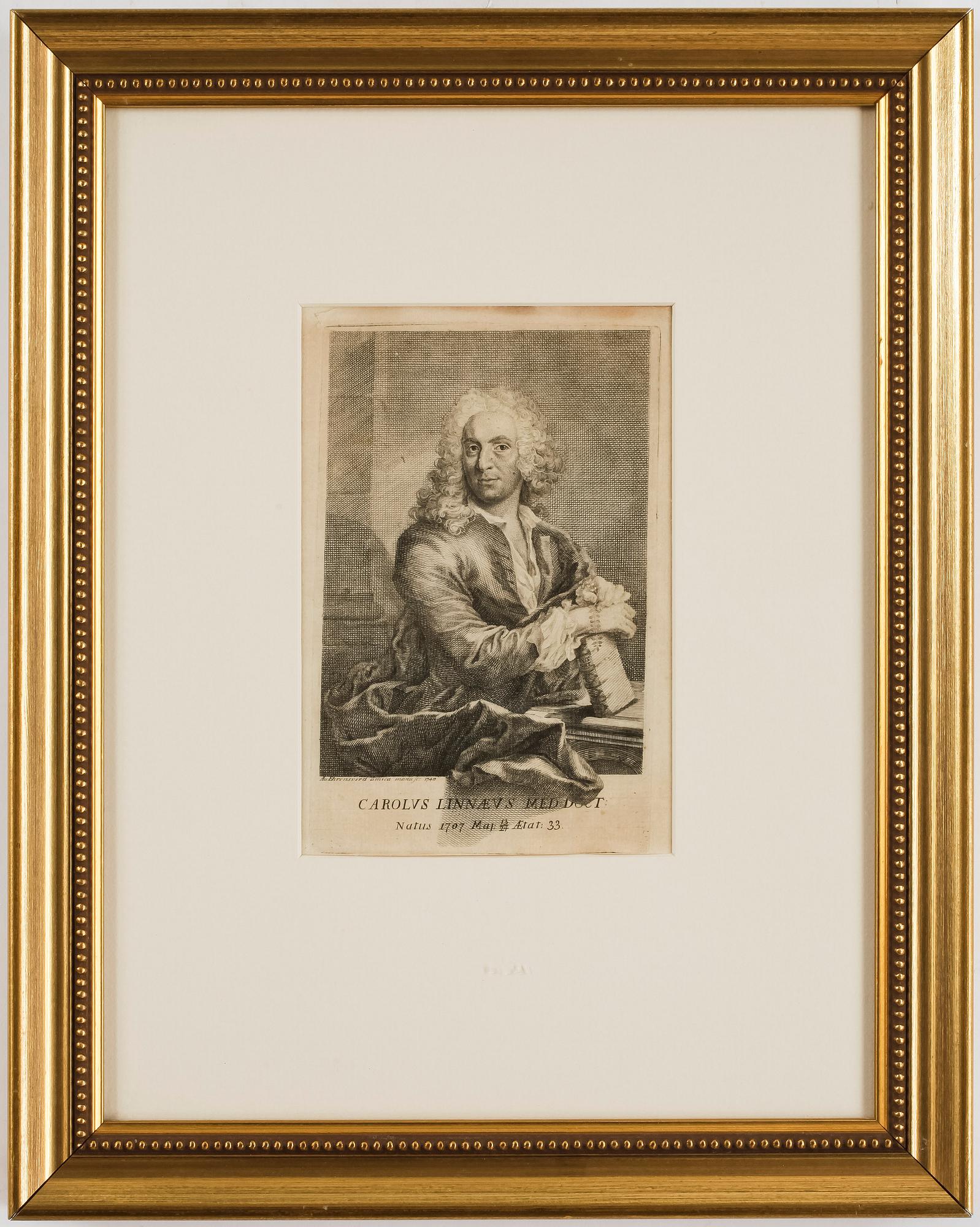 KOPPARSTICK, graverat av Augustin Ehrensvärd, 1740.