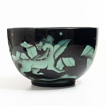 Ilse Claesson, a creamware punch bowl, Rörstrand.
