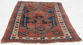 An antique Kazak rug, southern Caucasus, c 168 x 103 cm.