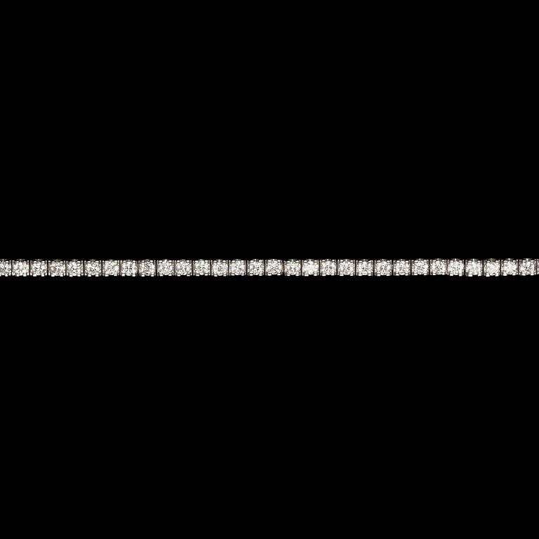 A diamond line bracelet, tot. 3.05 cts.