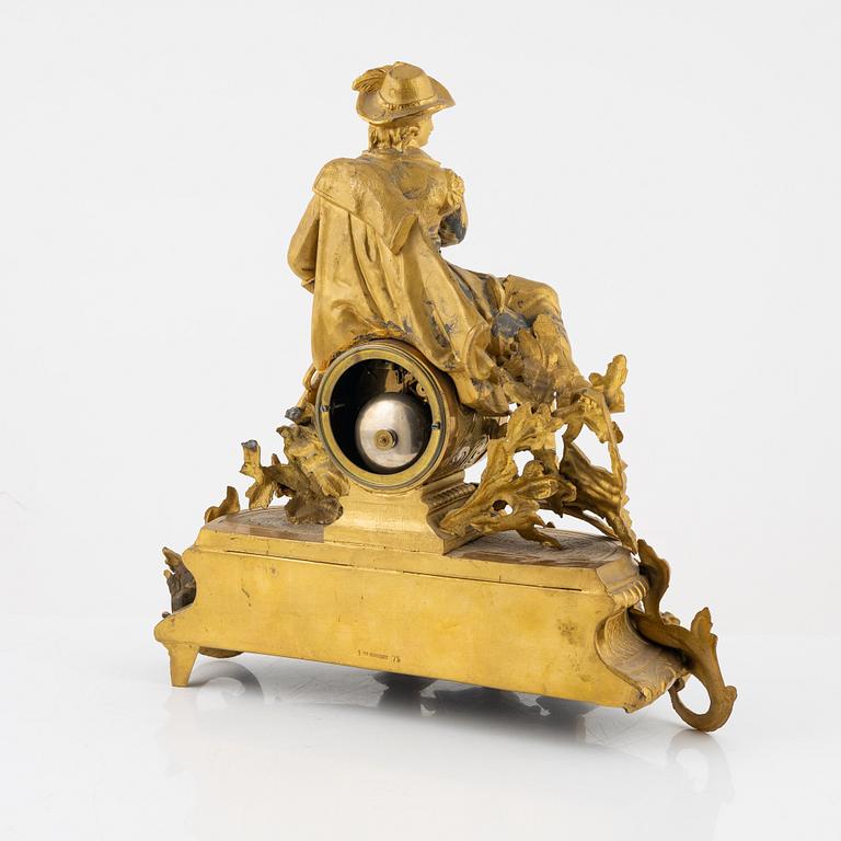 A mantel clock, France, later part of the 19th Century.