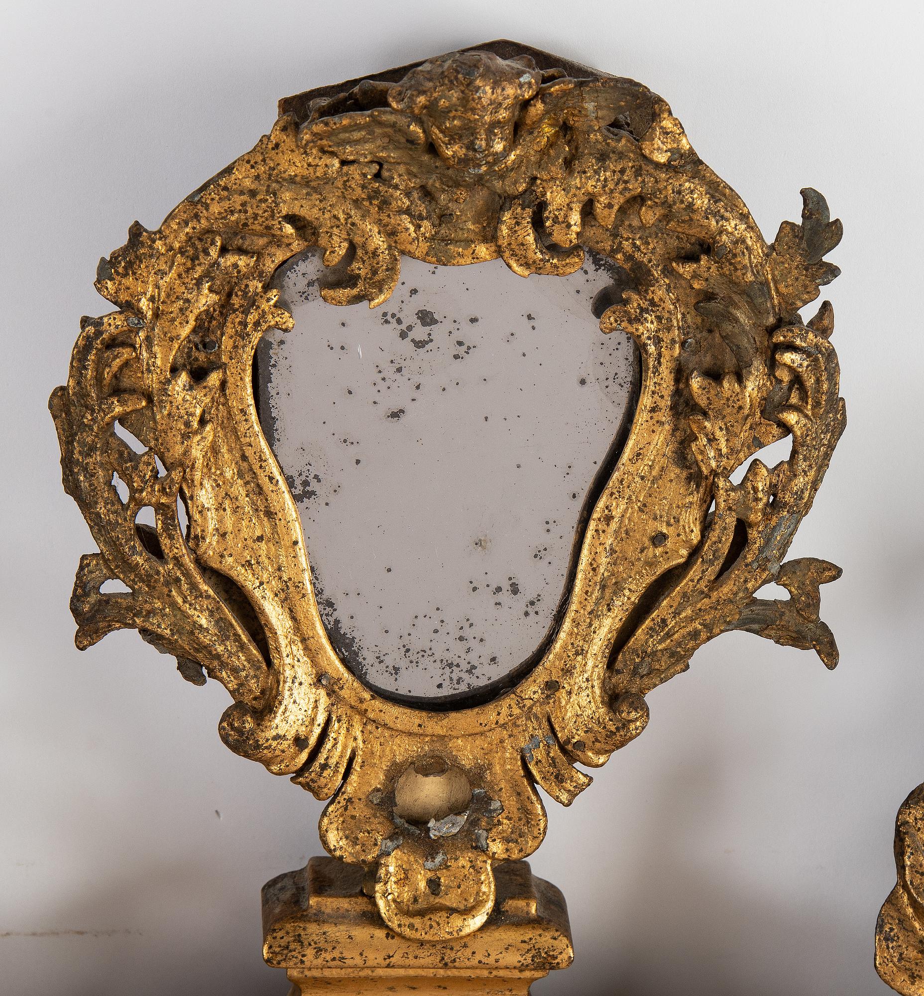 A late Baroque mirror overpiece from the workshop of Burchardt Precht (Master 1674-1738), early 18th century.