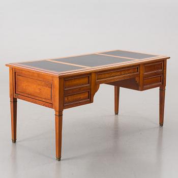 A FRANCE WRITING DESK AND A CHAIR FROM GRANGE.