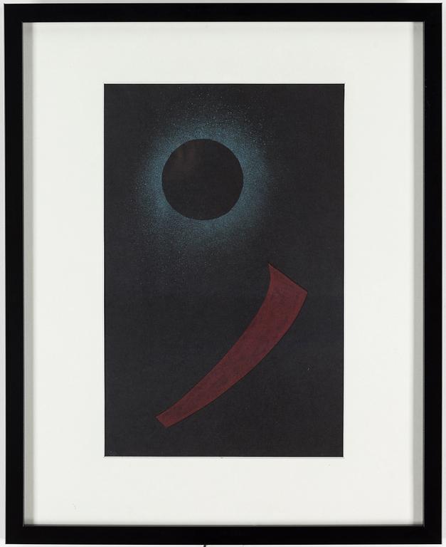 WASSILY KANDINSKY, efter, färglitografi, signerad i trycket, ur Derrière le Miroir nr 119 1960.