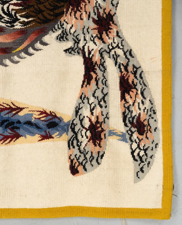 Jean Lurçat, A tapestry, "En Mansour", tapestry weave, ca 128 x 81 cm, signed Lurçat.