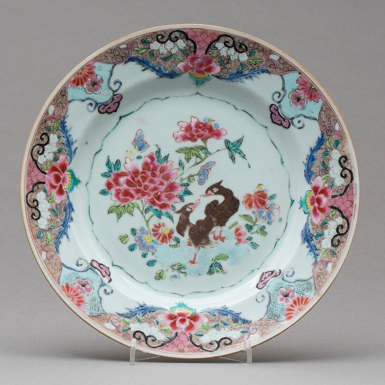 TALLRIK, porslin, Kina,  Qianlong (1736-95).