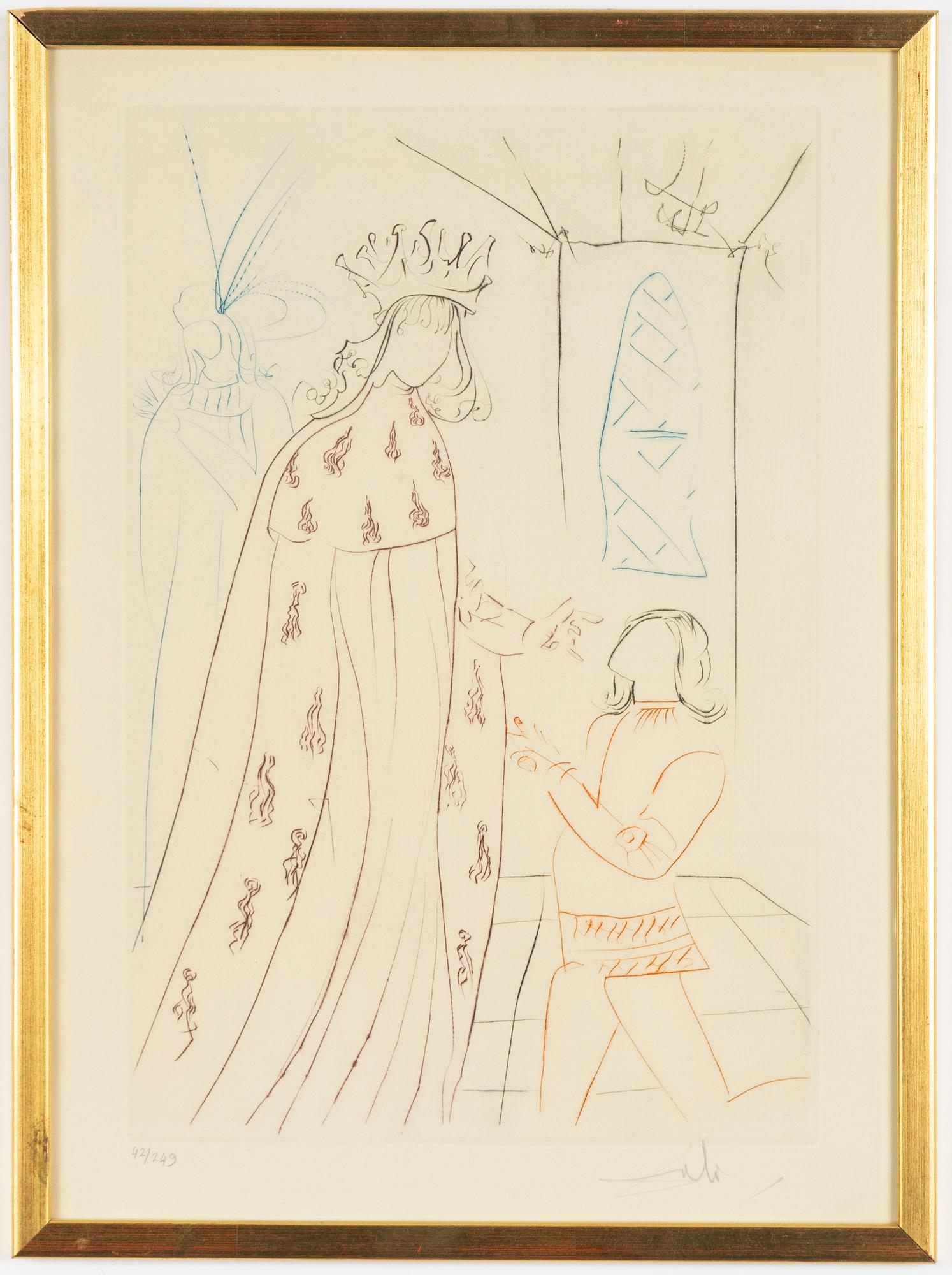 Salvador Dalí, "L'Adoubement de Lancelot (The dubbing of Lancelot)".