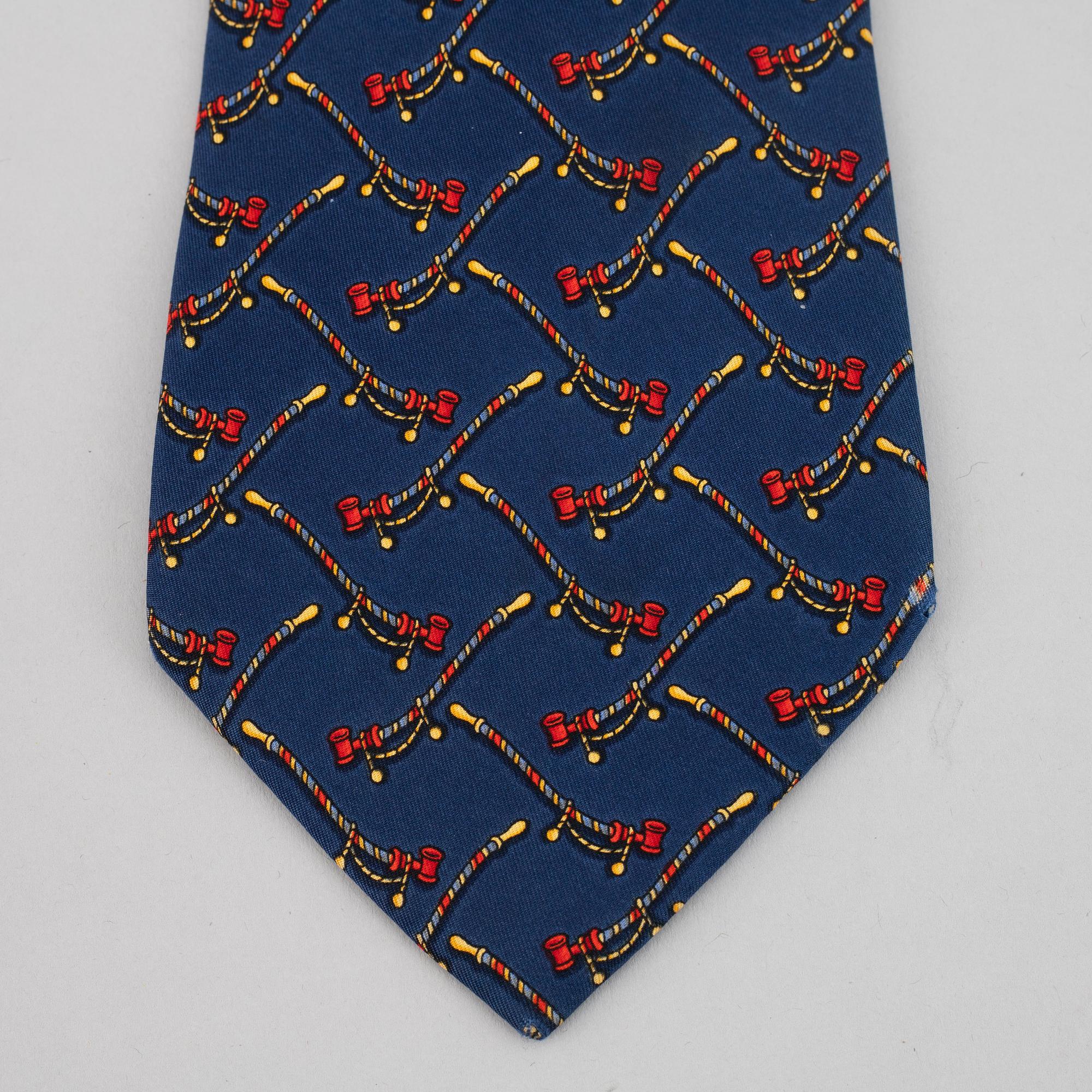 SALVATORE FERRAGAMO, three silk ties.