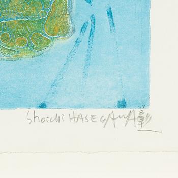 Shoichi Hasegawa, etching in colours, signed 19/140.
