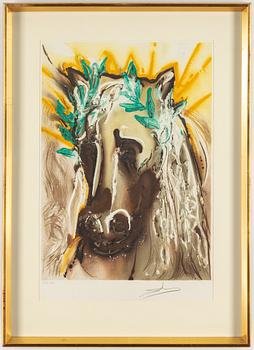 SALVADOR DALÍ, lithograph in colours, signed and numbered 15/250.