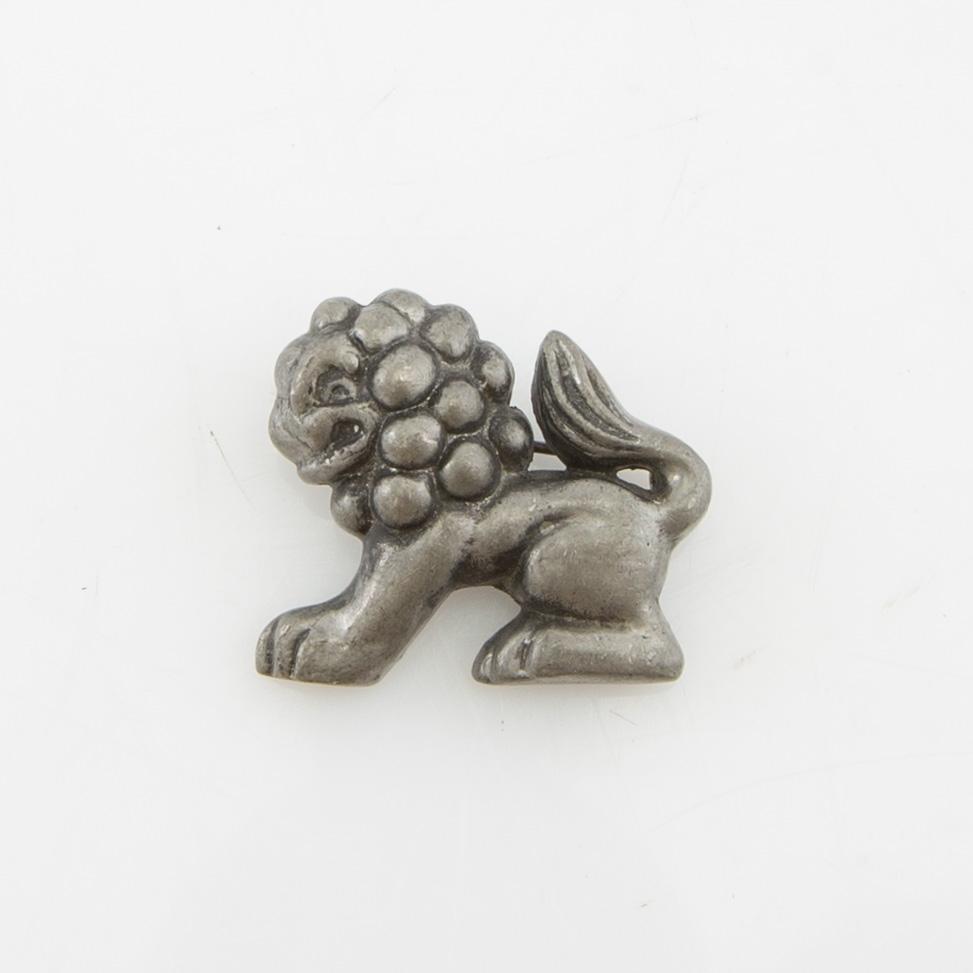Anna Petrus, Brooch in pewter, for the company Svenskt Tenn.