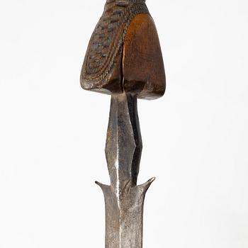 A Luba short sword, Congo,