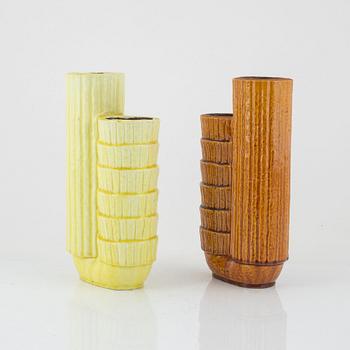 Gunnar Nylund, two vases, Rörstrand.