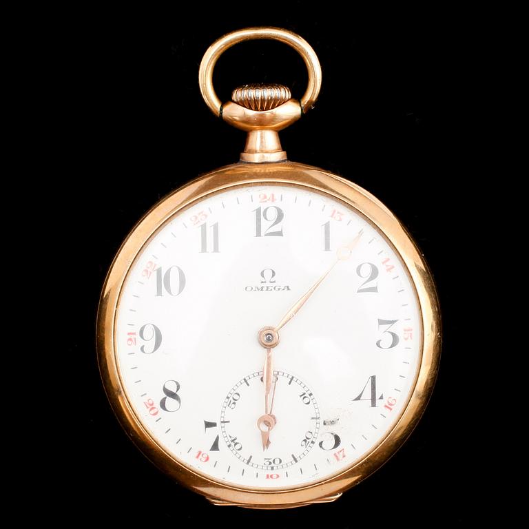 FICKUR, 14 k guld, Omega.