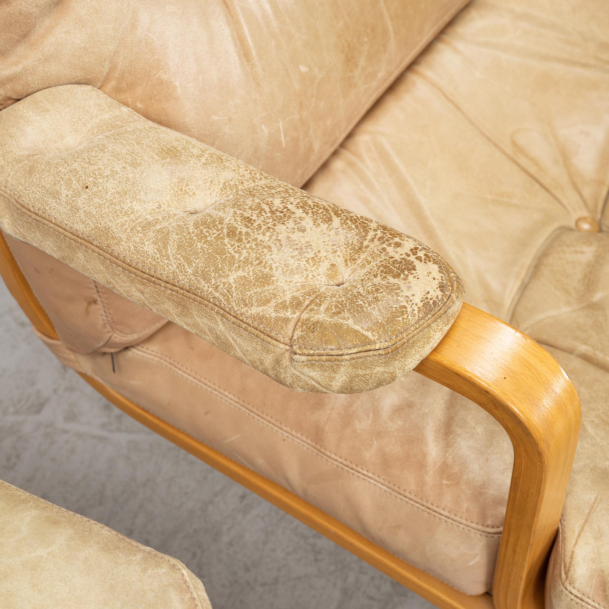 Bruno Mathsson, a pair of 'Ingrid' armchairs, Dux, Sweden, second half of the 20th century.