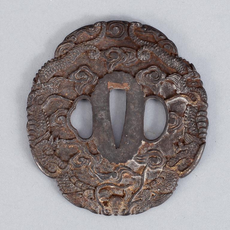 TSUBA, brons, Japan.