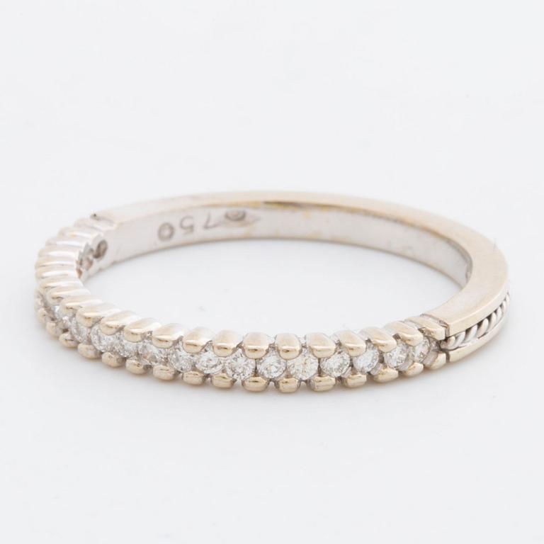 ETRNITY RING 18K whitegold w brilliant-cut diamonds approx 0,20 ct.