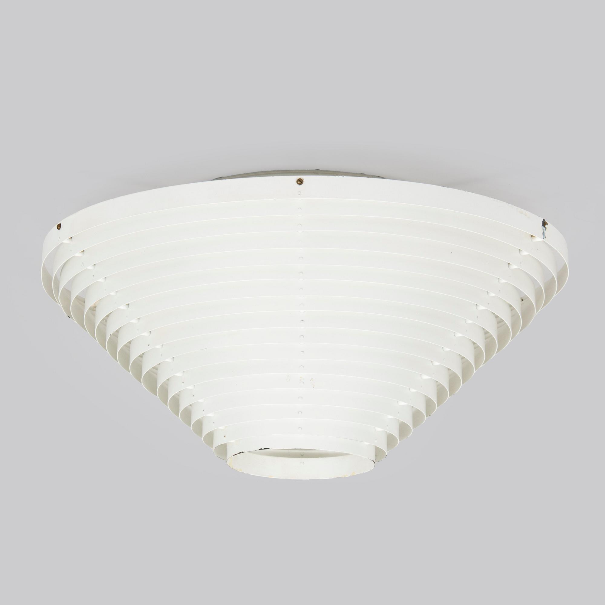 Alvar Aalto, kattovalaisin, malli A622B. Valaistustyö.