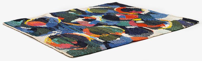 Barbro Sprinchorn, a textile, 'Mörk frukt', tapestry weave, c. 45 x 38 cm, signerad S.