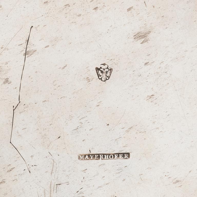 A Viennese silver plated champagne / wine cooler, from Mayerhofer, Austria.