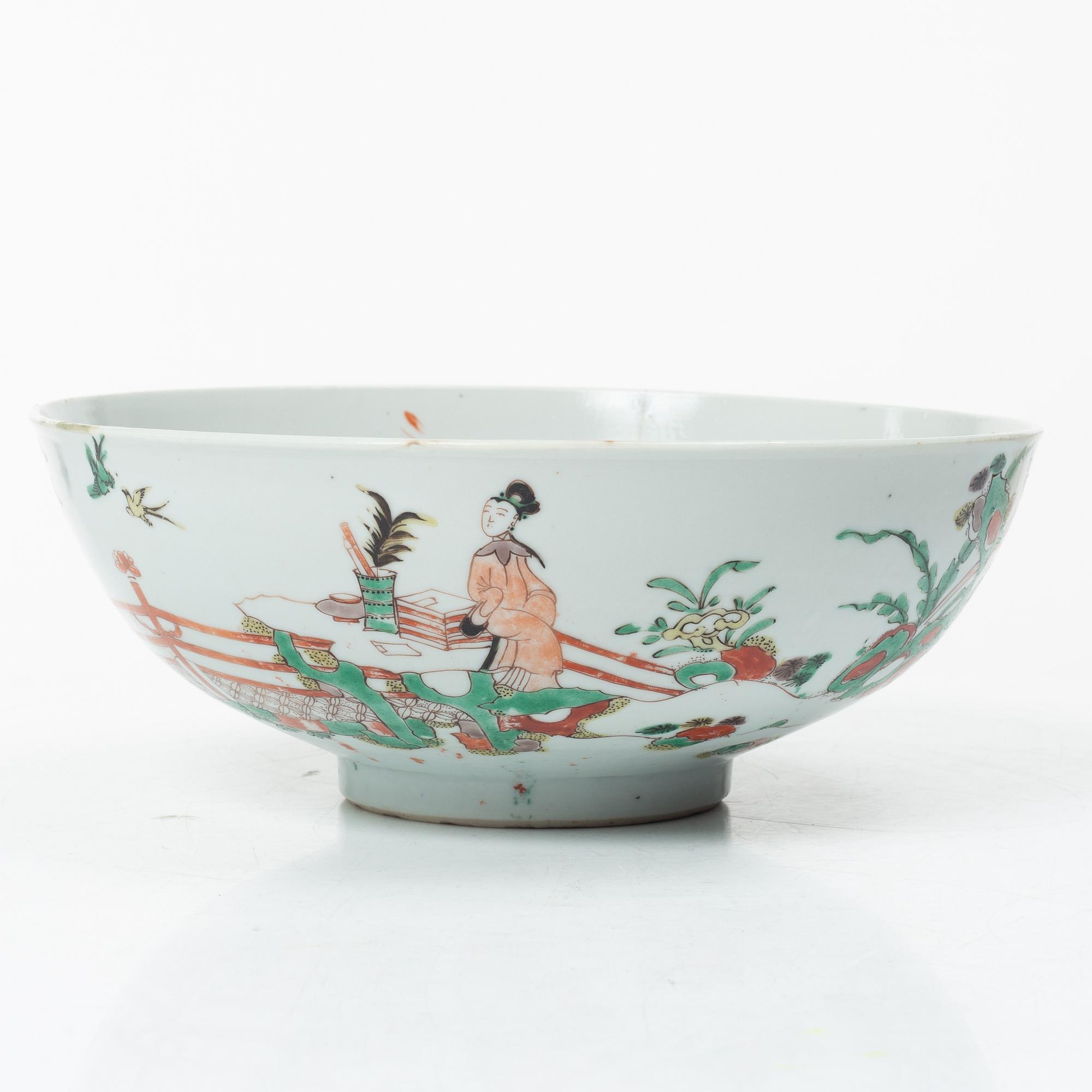 Skål, porslin, Kina, Kangxi (1662-1722).